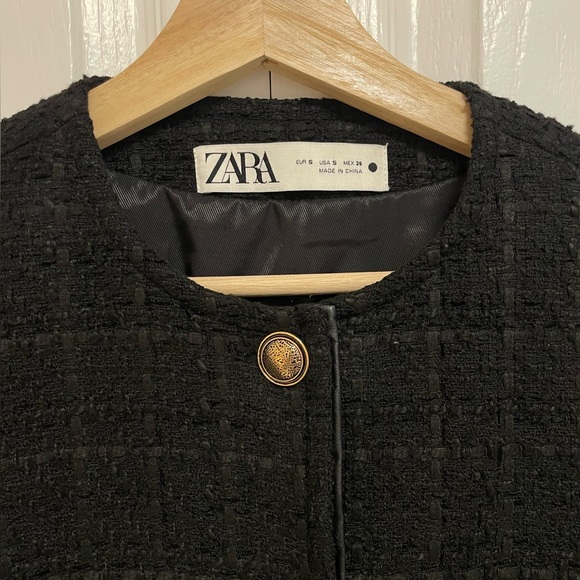ZARA Tweed Jacket Size S - Picture 3 of 6
